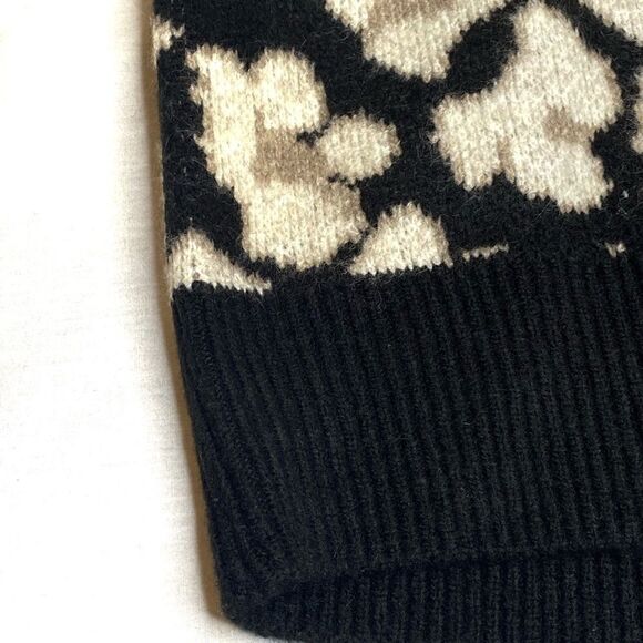 Vince Camuto NWT leopard/ cheetah animal print crew neck sweater size M - Picture 4 of 16